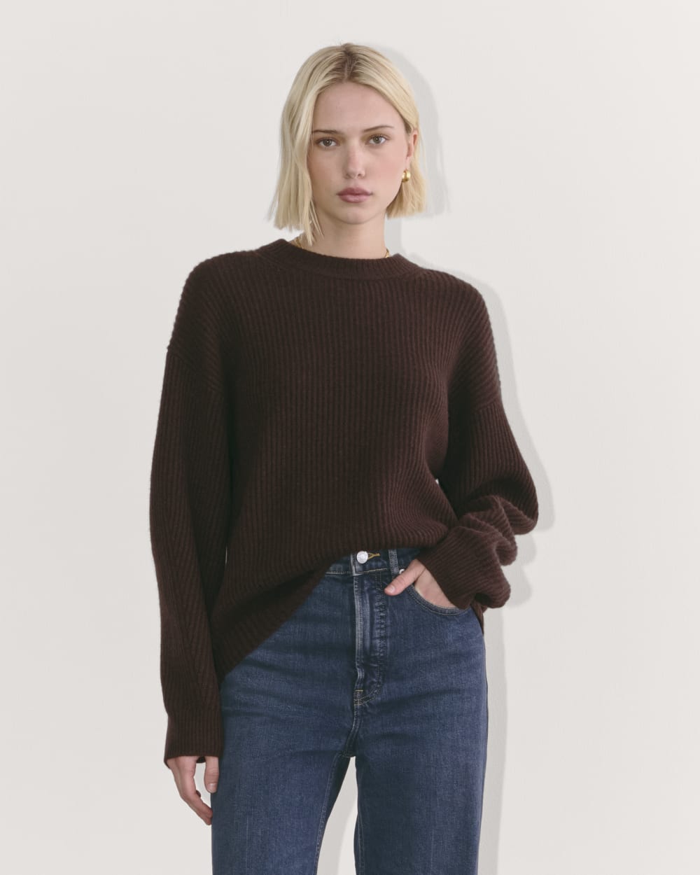 womens-wool-cashmere-cocoon-crew-sweater-americano | primary