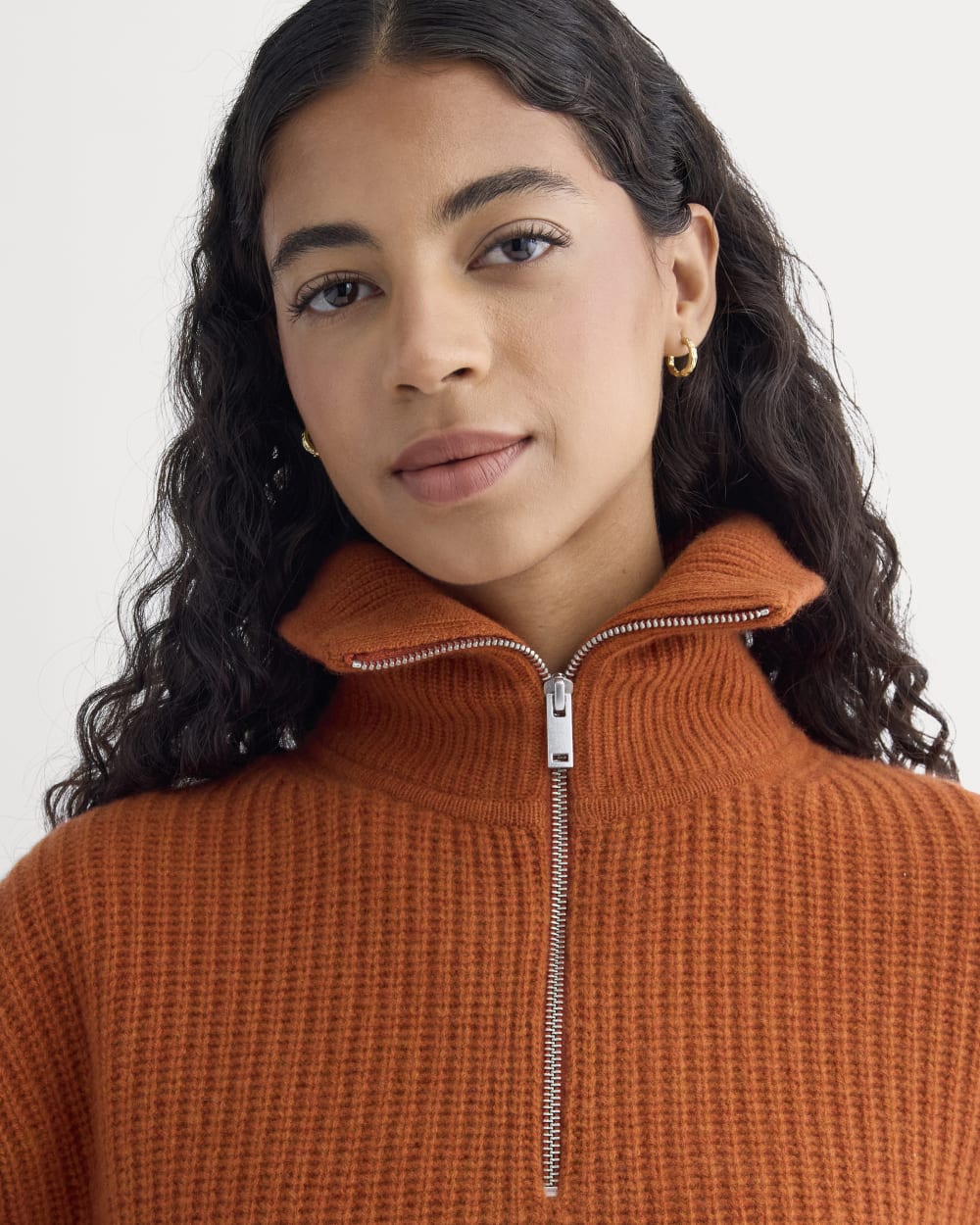 womens-half-zip-sweater-in-luxe-merino-rust-heather