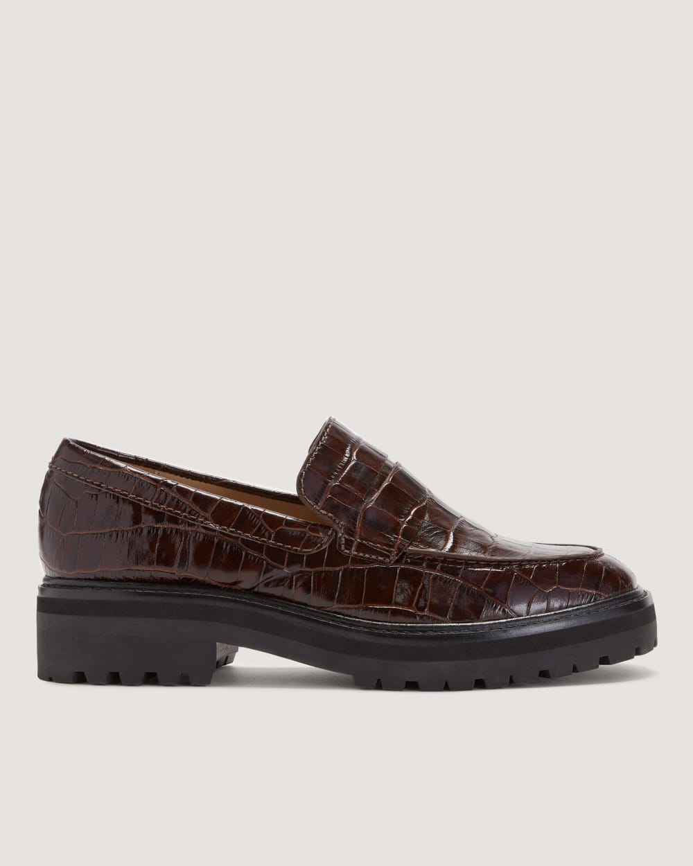 womens-lug-loafer-brown-crocodile | primary