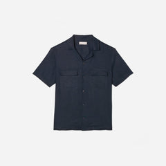 mens-linen-camp-shirt-navy | alt