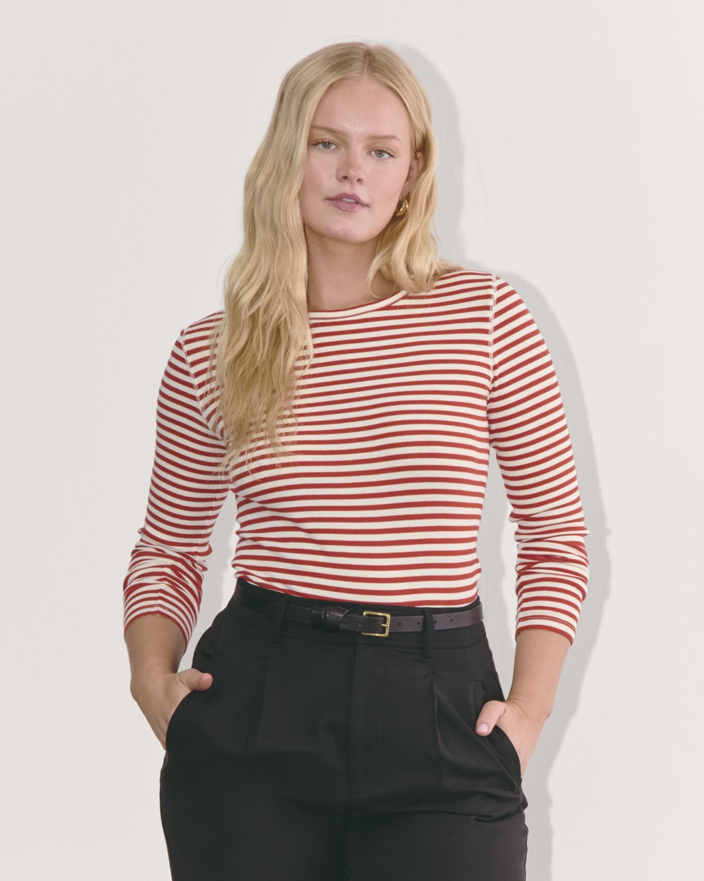 womens-supima-rib-long-sleeve-crew-bone-berry-red | primary