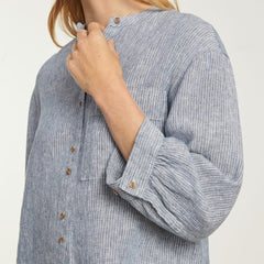 womens-linen-billow-blouse-blue-pinstripe