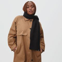 unisex-felted-merino-waffle-knit-scarf-black | alt