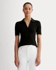 womens-knit-polo-black | primary