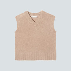 womens-recashmere-vest-light-camel | alt