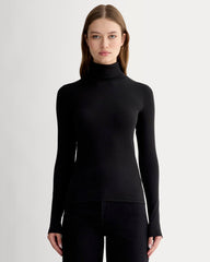 womens-supima-rib-turtleneck-black | primary